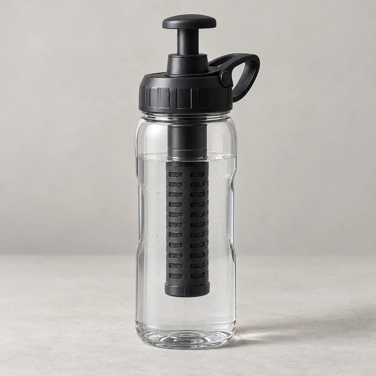 Imagen ilustrativa de Bachgold Selfpress: botella con filtro de agua de 500 ml