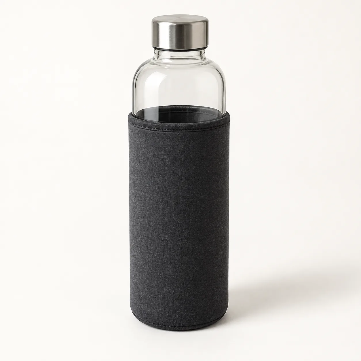 Imagen ilustrativa de Botella de vidrio borosilicato 1L con funda de neopreno