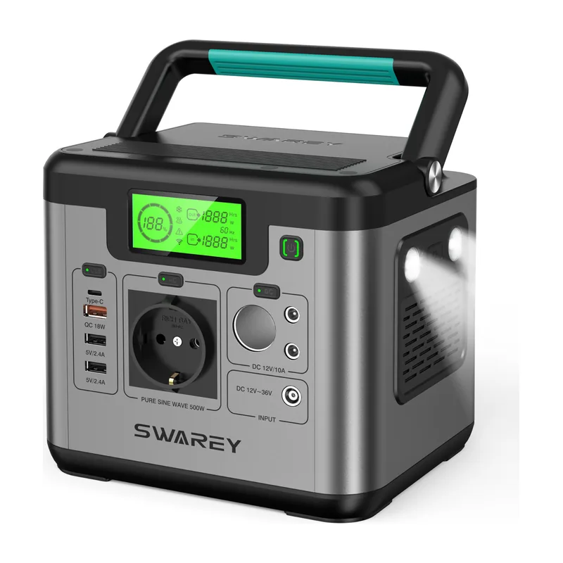 SWAREY S500, estación de energía portátil de 518 Wh y 500 W