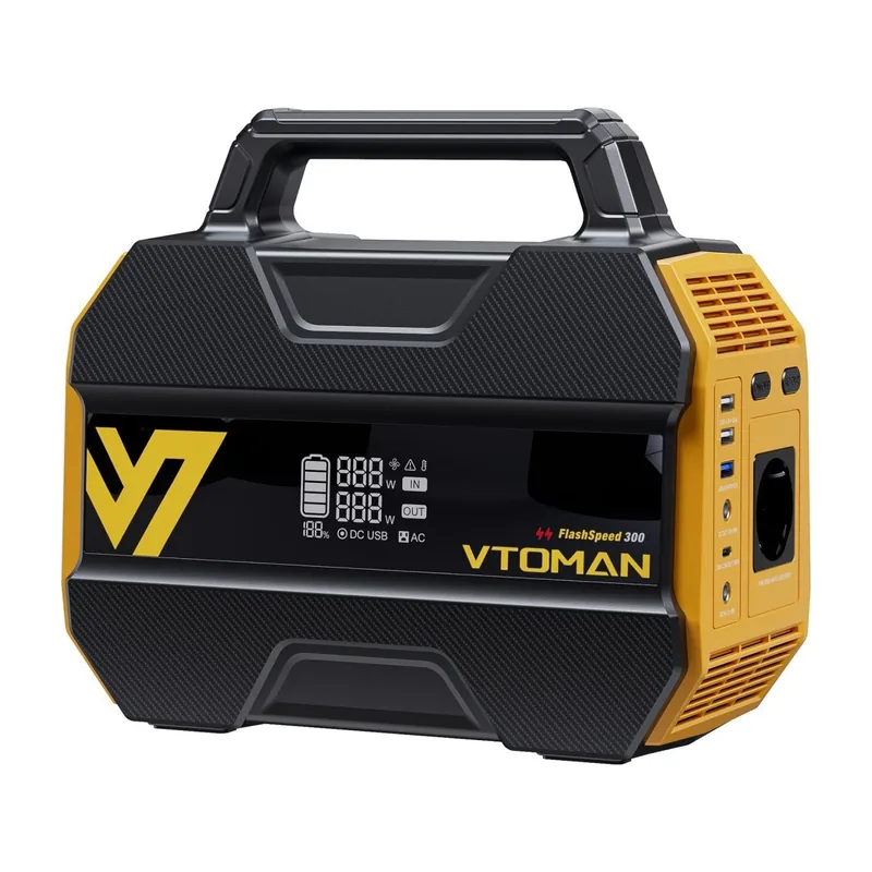 VTOMAN FlashSpeed 300: estación de energía LiFePO4 230 Wh y 300 W