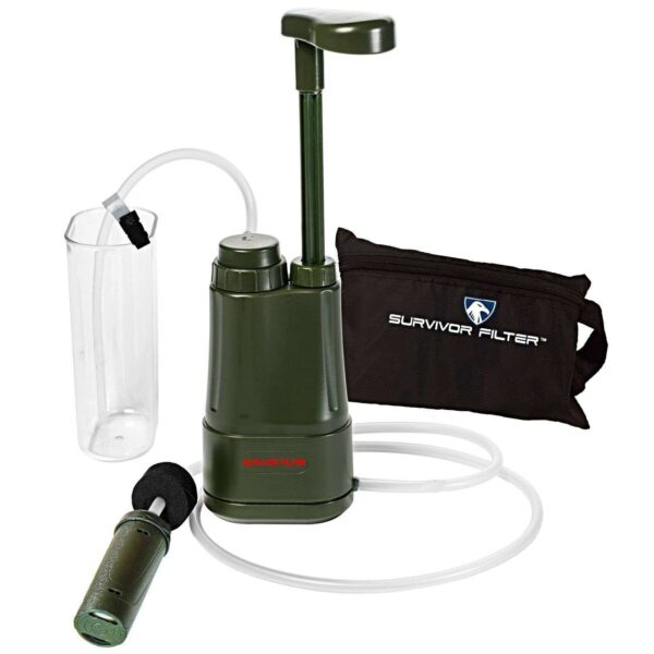 Filtro de agua bombeo 0.01µm Survivor Filter Pro — 2L/min sin químicos
