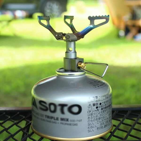 ZGG-F04-g05 Hornillo gas titanio ultraligero 26g — tipo BRS-3000T 2700W