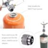 ZGG-F04-g06 Hornillo gas titanio ultraligero 26g — tipo BRS-3000T 2700W