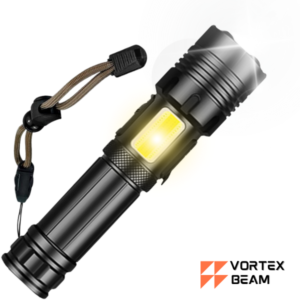 Linterna táctica 3500 lúmenes con zoom — LED P70 batería 26650