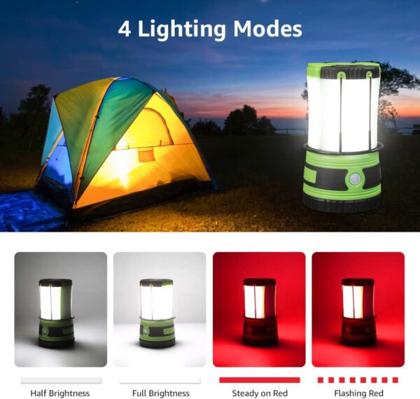 ZGG-I05-g02 Farol LED camping recargable 1000lm — convertible powerbank 4400mAh