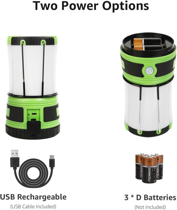 ZGG-I05-g03 Farol LED camping recargable 1000lm — convertible powerbank 4400mAh