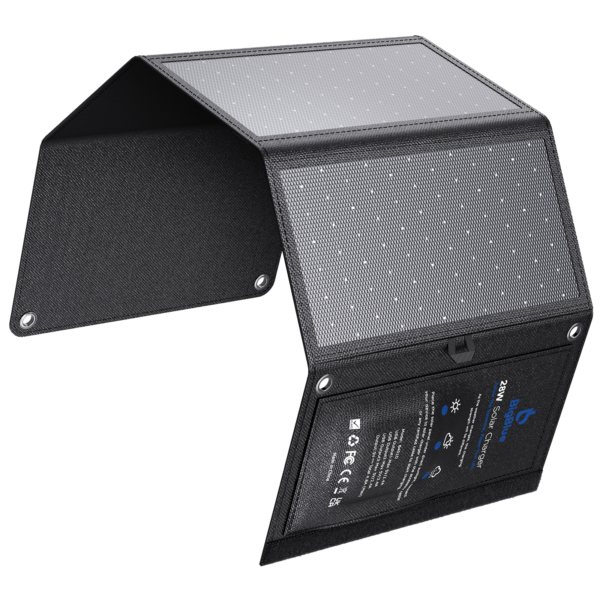 ZGG-I06-g02 Panel solar plegable 28W USB-A + USB-C — eficiencia 23%