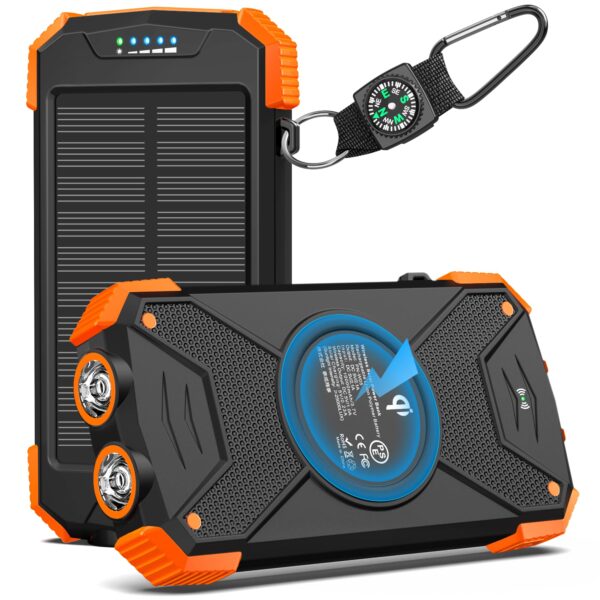 ZGG-I07-g02 Cargador solar powerbank 10000mAh 10W — linterna integrada IPX5