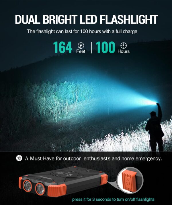 ZGG-I07-g06 Cargador solar powerbank 10000mAh 10W — linterna integrada IPX5