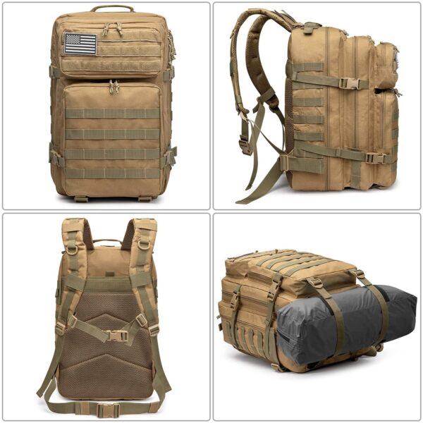 ZGG-K02-g02 Bug Out Bag 45L MOLLE pre-equipada — kit de evacuación táctica