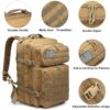 ZGG-K02-g03 Bug Out Bag 45L MOLLE pre-equipada — kit de evacuación táctica