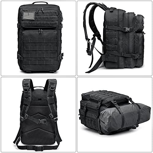 ZGG-K02-g06 Bug Out Bag 45L MOLLE pre-equipada — kit de evacuación táctica
