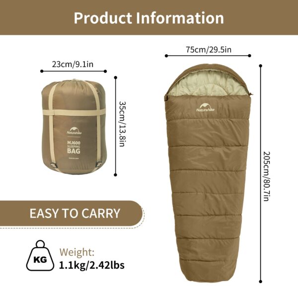 ZGG-R03-g03 Saco de dormir sintético 3 estaciones 5/15°C — 1.4kg