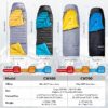 ZGG-R04-g03 Saco de dormir invierno -10°C pluma de pato 90/10 — 1.7kg
