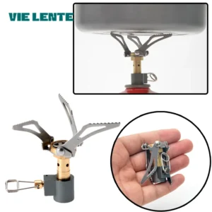 Hornillo de gas plegable mini — estufa portatil tipo BRS para camping