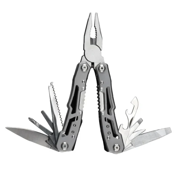 kf-S9ea39714b7c84368bda9555a50240c43E Multiherramienta plegable acero inox — alicates, navaja y EDC
