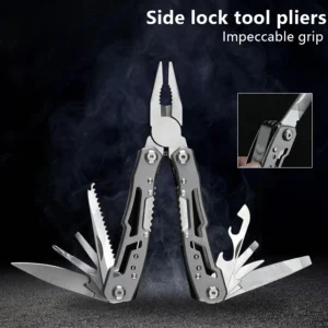Multiherramienta plegable acero inox — alicates, navaja y EDC