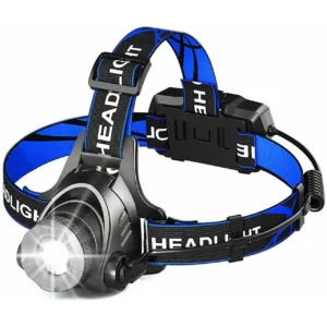 Linterna frontal LED recargable — varios modos de luz Linterna frontal LED recargable — varios modos de luz